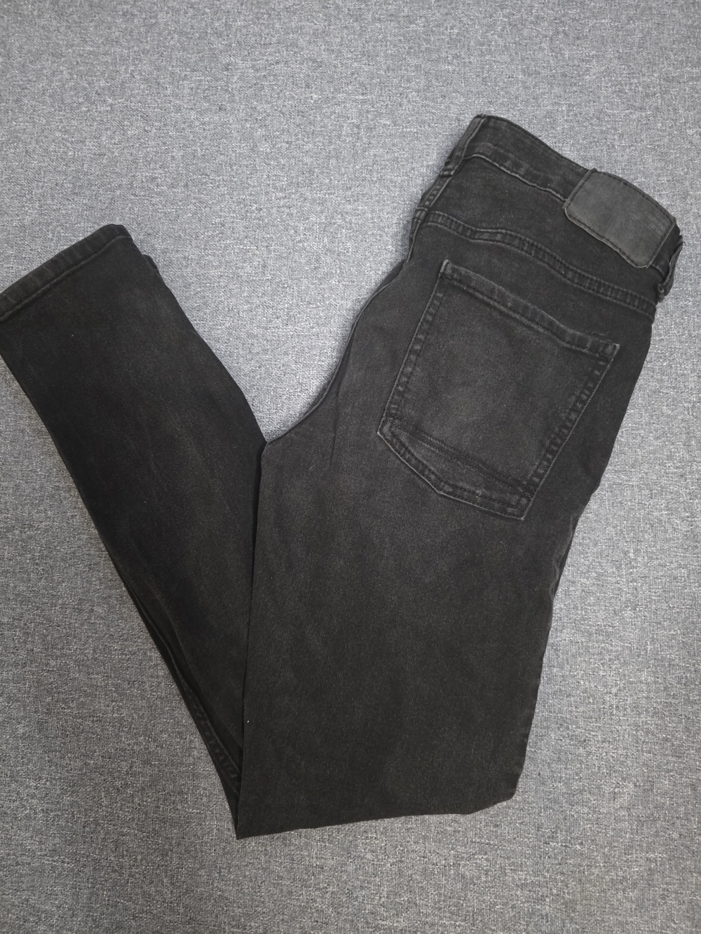 C&A 1841 Mens Black Denim Jeans Slim Fit Size 30 Wash Black Pants